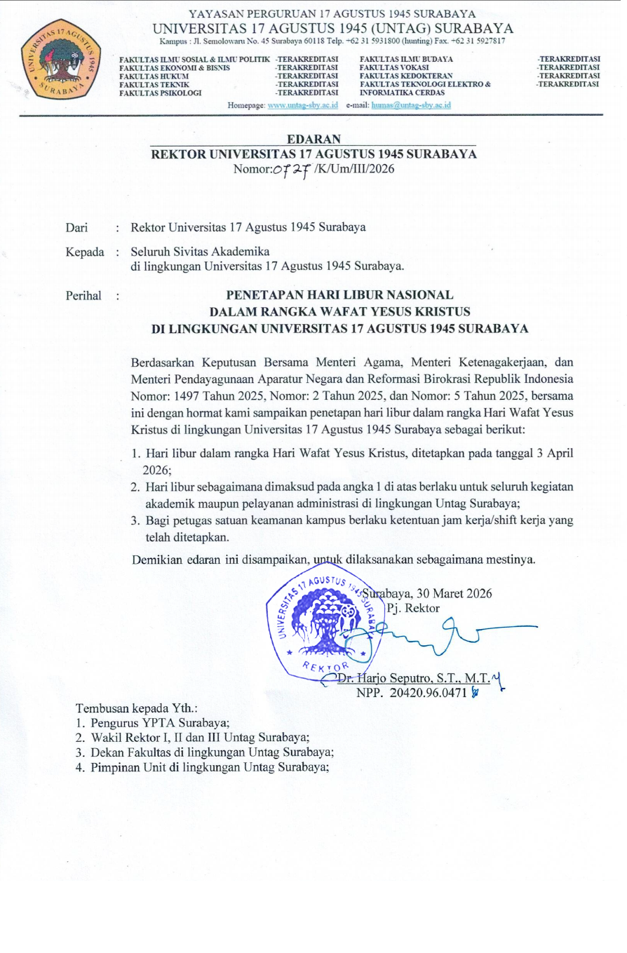 PENETAPAN HARI LIBUR NASIONAL DALAM RANGKA WAFAT YESUS KRISTUS