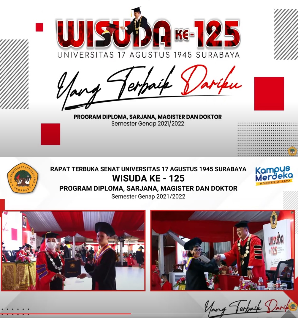 Wisuda ke 125 Untag Surabaya