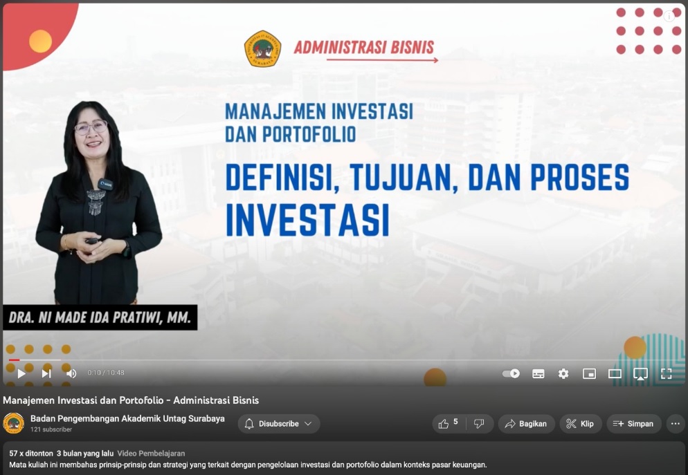 Keberhasilan Dosen UNTAG Surabaya di Kompetisi Karya Inovasi Video Pembelajaran Tahun 2023