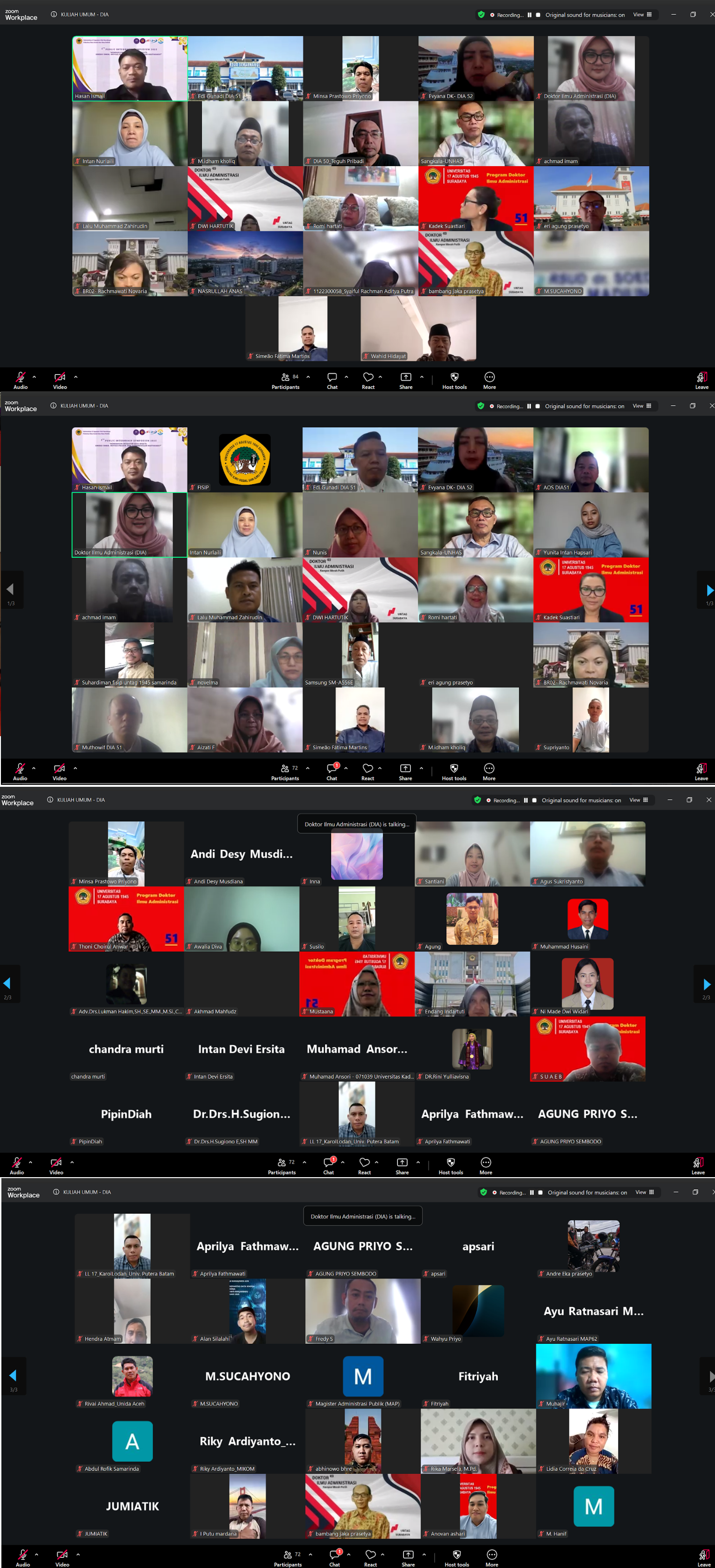 Kuliah Umum FISIP Untag Surabaya Bahas Ekosistem Administrasi Publik Adaptif dalam Pembangunan