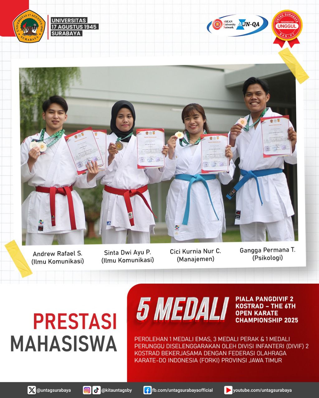 Selamat Atas Prestasi Mahasiswa FISIP 