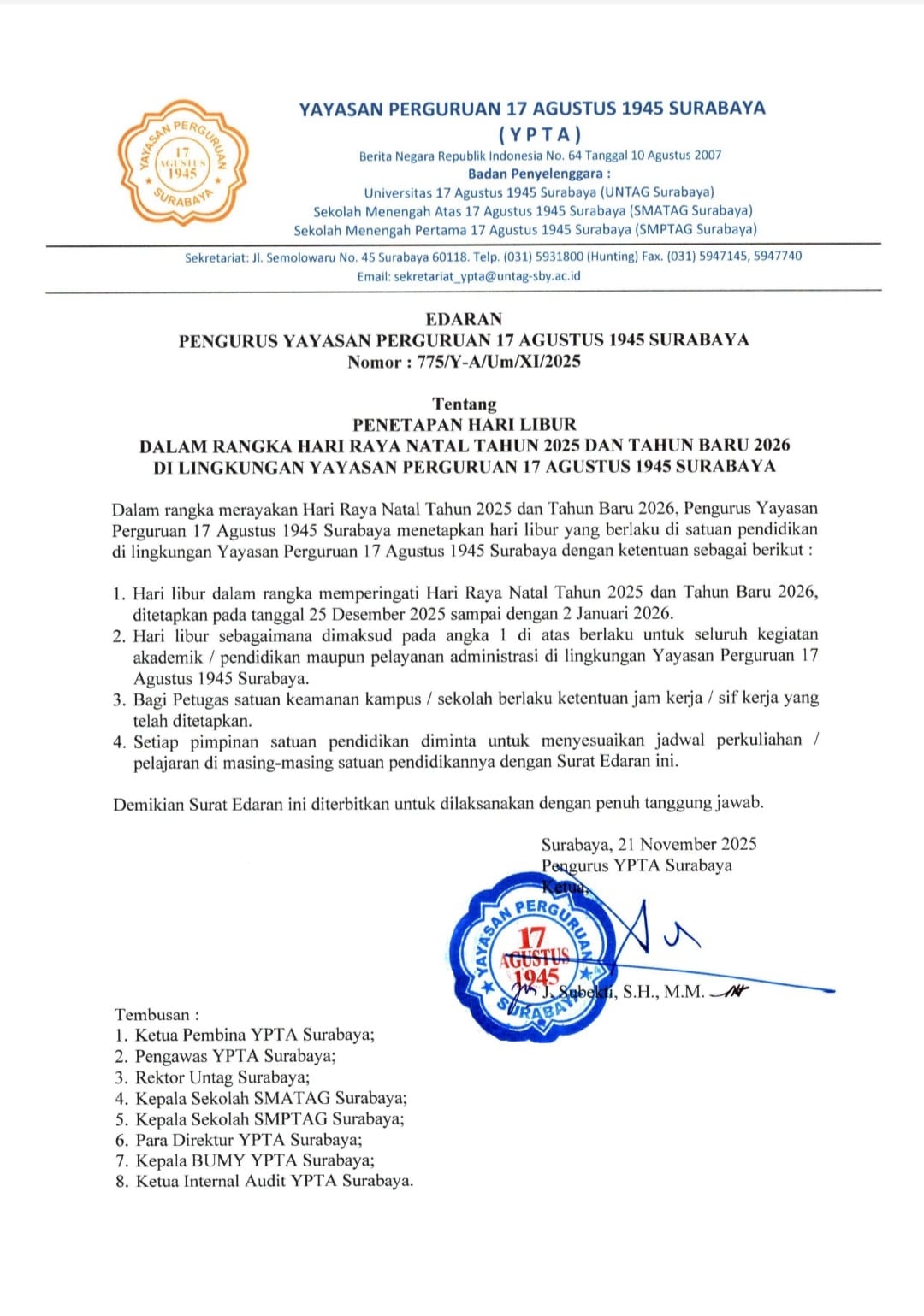 Libur  Hari Raya Natal Tahun 2025 dan Tahun Baru 2026