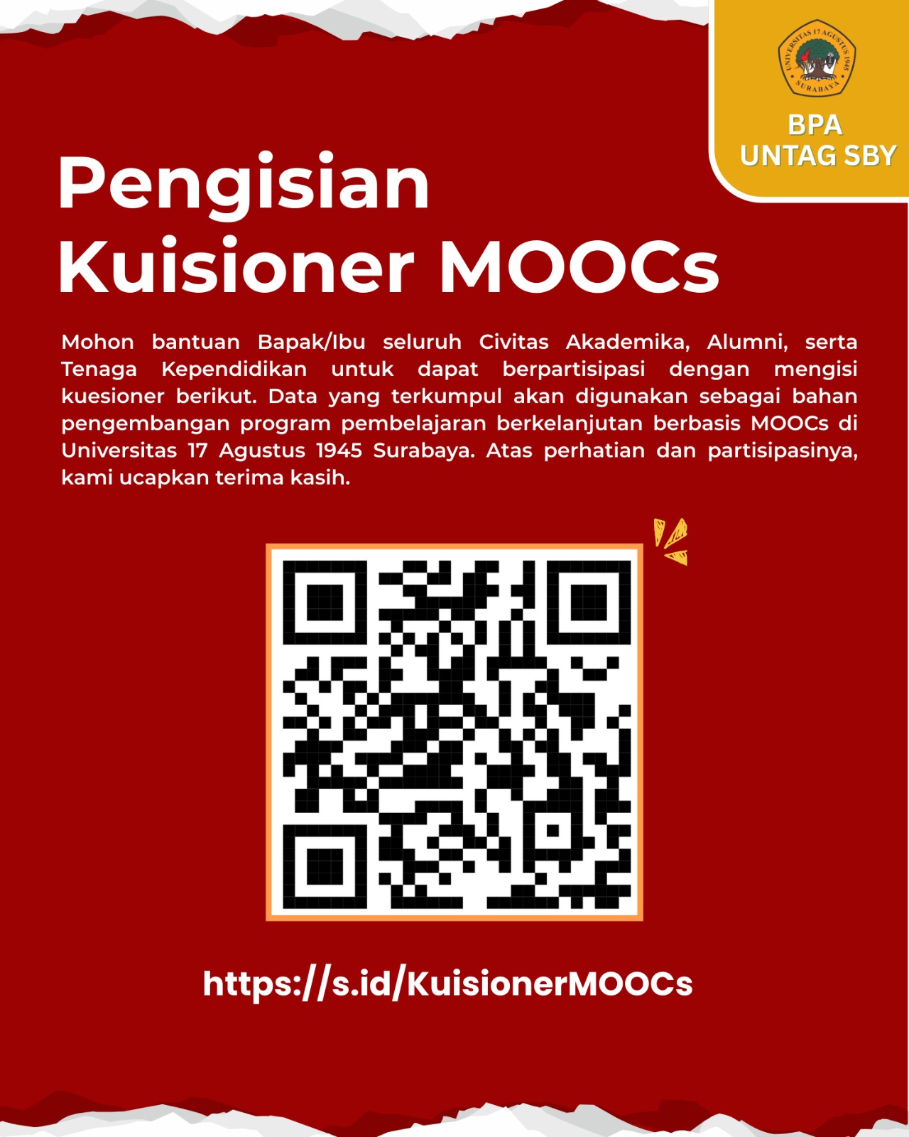Partisipasi Pengisian Kuisioner MOOCs