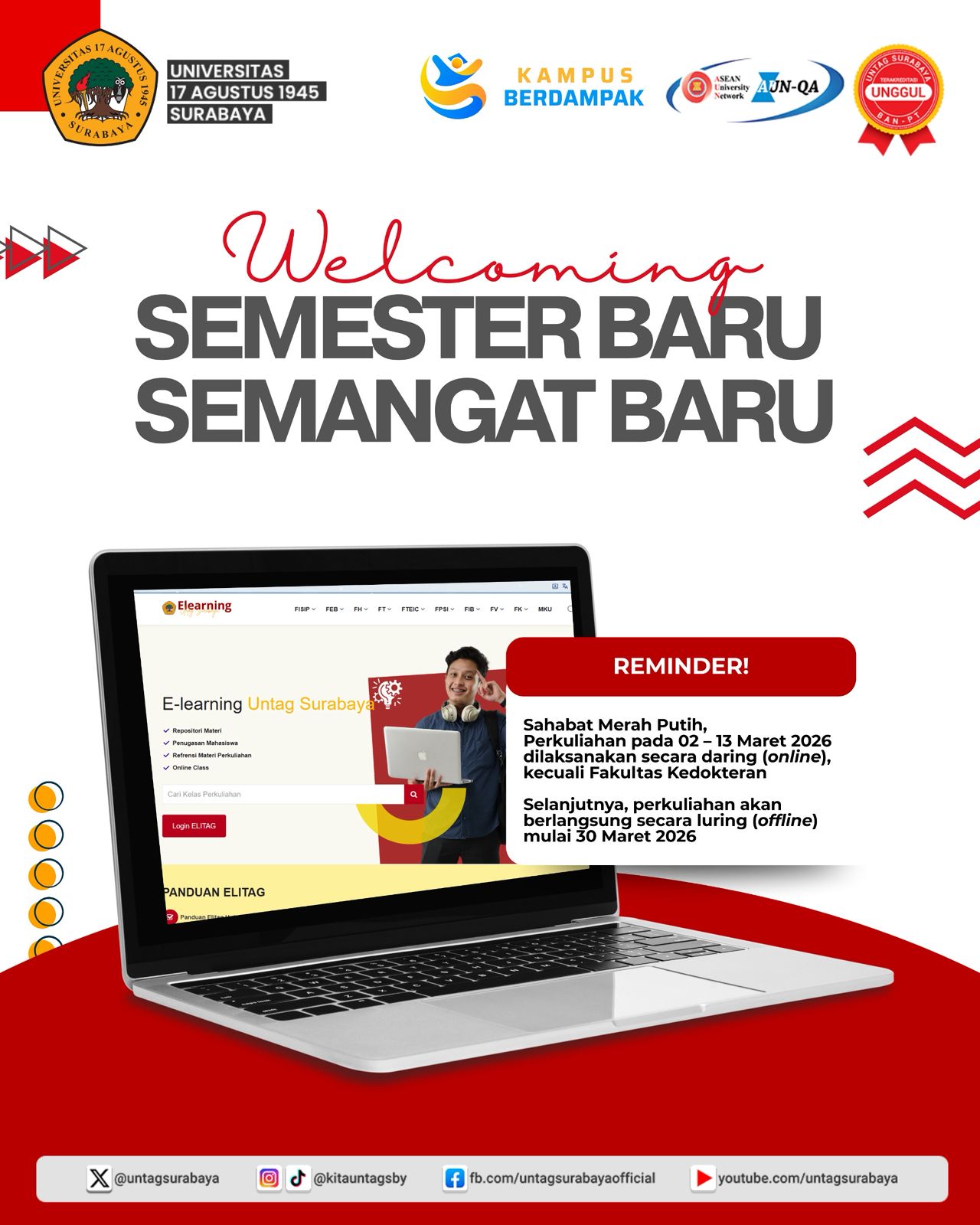 Welcoming Semester Baru, Semangat Baru!