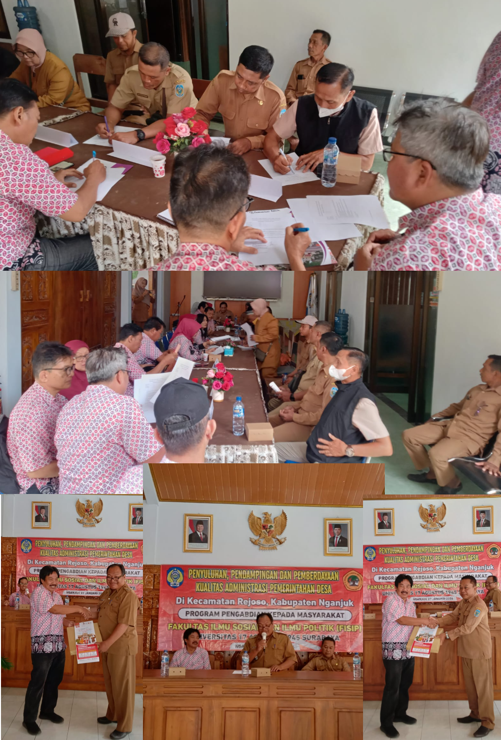 FISIP UNTAG Surabaya Laksanakan Pengabdian Masyarakat di Kecamatan Rejoso, Nganjuk
